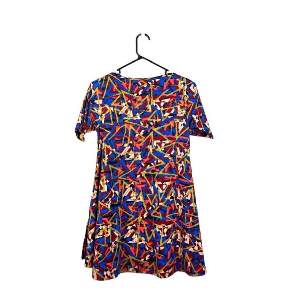 LuLaRoe Perfect T Women's Splattered Blue Shirt - Picture 2 of 5